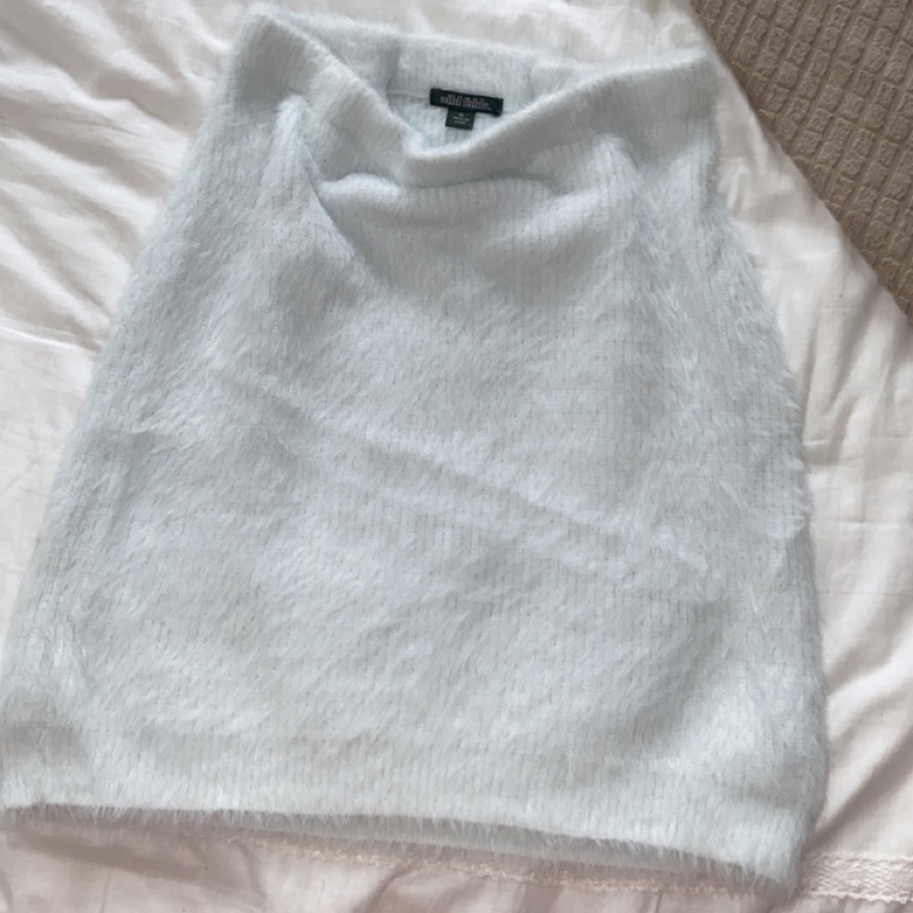 fuzzy furry skirt